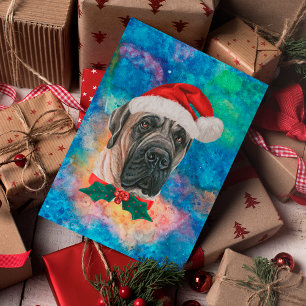 Cartes Pour Fêtes Annuelles Mâtin anglais de Noël