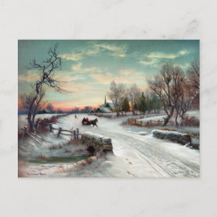 Cartes Pour Fêtes Annuelles MATIN de NOËL, c1885.