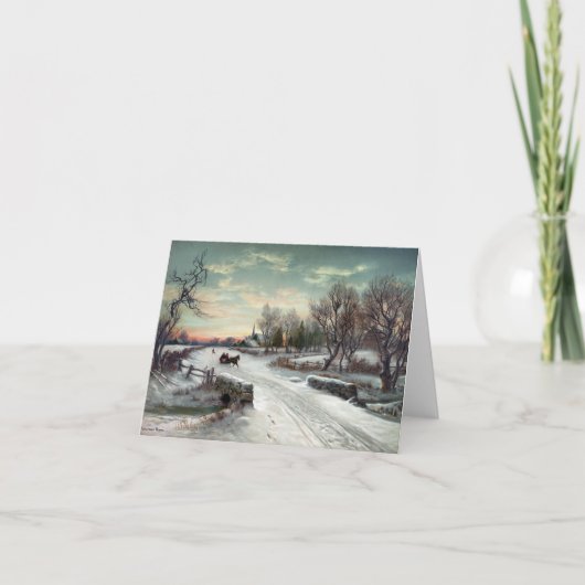 Cartes Pour Fêtes Annuelles MATIN de NOËL, c1885. (Devant)