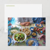 Cartes Pour Fêtes Annuelles Matin de Pâques (Devant / Derrière)