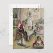 Cartes Pour Fêtes Annuelles Matin Noël (Devant / Derrière)