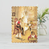 Cartes Pour Fêtes Annuelles Matin Noël (Debout devant)