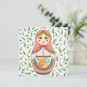 Cartes Pour Fêtes Annuelles Matreshka (Debout devant)