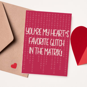 Cartes Pour Fêtes Annuelles Matrix Love Funny Cute Valentines Day