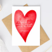 Cartes Pour Fêtes Annuelles Matthew 5:5 Scripture Christmas Greeting Card