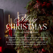 Cartes Pour Fêtes Annuelles Matthew 5:7 Scripture Christmas Greeting Card