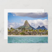 Cartes Pour Fêtes Annuelles Maurice Océan Indien Flic En flac Plage Souvenir (Devant / Derrière)