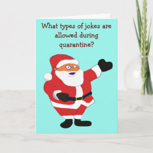 Cartes Pour Fêtes Annuelles Mauvais Père Noël Covid 19 Humour bizarre Classic 