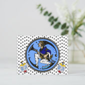 Cartes Pour Fêtes Annuelles Maxfield Parrish-y Hanoukka Elf et Dreidel (Debout devant)