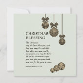 Cartes Pour Fêtes Annuelles MAY THE LORD BLESS YOU Christian Christmas (Devant)