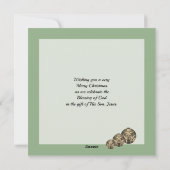 Cartes Pour Fêtes Annuelles MAY THE LORD BLESS YOU Christian Christmas (Dos)