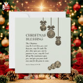 Cartes Pour Fêtes Annuelles MAY THE LORD BLESS YOU Christian Christmas