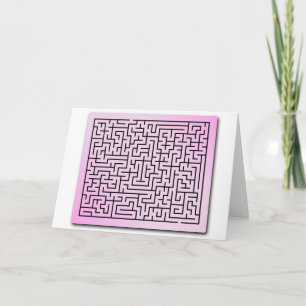 Cartes Pour Fêtes Annuelles Maze à brouillard violet