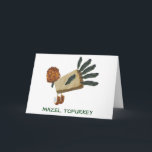 Cartes Pour Fêtes Annuelles Mazel Tofurkey Thanksgivukkah veggie greeting card<br><div class="desc">Perfect Thanksgivukkah card for the Jewish vegetarian in your life</div>