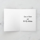 CARTES POUR FÊTES ANNUELLES ME AIMEREZ-VOUS POUR TOUJOURS/ÊTRE MA VALENTINE (Intérieur)