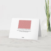 Cartes Pour Fêtes Annuelles Meander rouge et blanc (Dos)