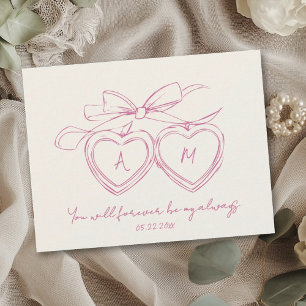 Cartes Pour Fêtes Annuelles Médaillon personnalisé pour anniversaire de couple