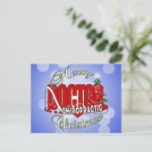 CARTES POUR FÊTES ANNUELLES MÉDECIN CHIROPRATIQUE DE NOËL (Debout devant)