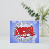 CARTES POUR FÊTES ANNUELLES MÉDECIN DE PHARMACIE DE NOËL (Debout devant)