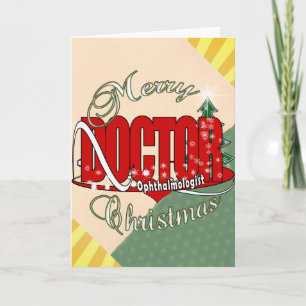 Cartes Pour Fêtes Annuelles MÉDECIN Ophtalmologue OYE CHRISTMAS