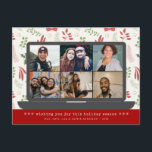 Cartes Pour Fêtes Annuelles Meeting Christmas 6 Photo de Vidéo virtuelle moder<br><div class="desc">Modern Elegant Trendy Virtual Video Chat Meeting Christmas 6 Photo Holiday Postcard</div>