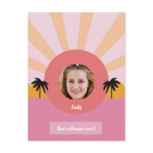 Meilleur ami jamais coloré palme moderne