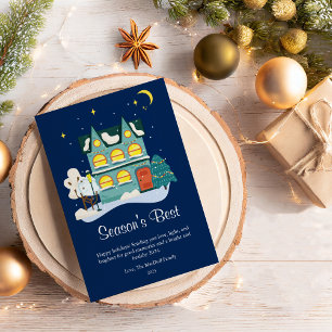 Cartes Pour Fêtes Annuelles Meilleur Appartement de Noël des Saisons Modernes