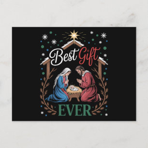 Cartes Pour Fêtes Annuelles Meilleur cadeau de Noël Scène de la Nativité Crèch