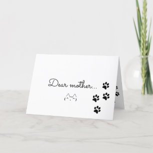 Cartes Pour Fêtes Annuelles Meilleur Chat Maman dans le monde Photo 