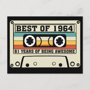 Cartes Pour Fêtes Annuelles Meilleur de 1964 61 ans d'être génial