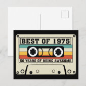 Cartes Pour Fêtes Annuelles Meilleur de 1975 (Devant / Derrière)