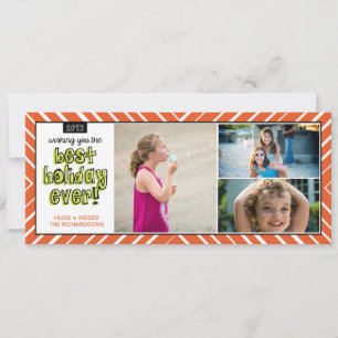 Cartes Pour Fêtes Annuelles Meilleur jour de vacances x3 !