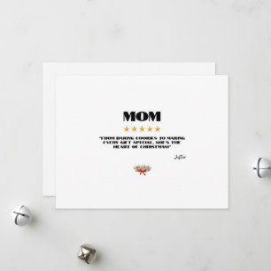 Cartes Pour Fêtes Annuelles Meilleur Noël Maman 5 Étoiles Conception éditable