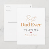 Cartes Pour Fêtes Annuelles Meilleur papa (Devant / Derrière)