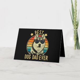 Cartes Pour Fêtes Annuelles Meilleur papa chien Cadeau pour papa husky sibér
