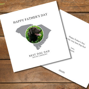 Cartes Pour Fêtes Annuelles Meilleur Papa Chien Caroline du Sud Photo Fête des