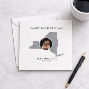 Cartes Pour Fêtes Annuelles Meilleur Papa Chien New York Photo Fête des Pères