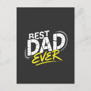 Cartes Pour Fêtes Annuelles Meilleur Papa de Tous les Temps Art Graffiti
