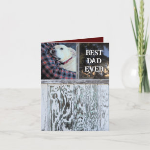 Cartes Pour Fêtes Annuelles Meilleur Papa De Tous Les Temps Bois Rustique en D