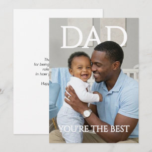 Cartes Pour Fêtes Annuelles Meilleur Papa de Tous les Temps Photo Fête des Pèr