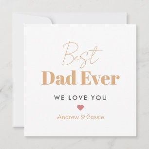 Cartes Pour Fêtes Annuelles Meilleur papa du monde