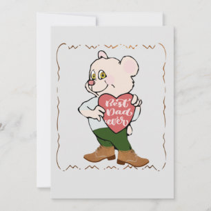 Cartes Pour Fêtes Annuelles Meilleur Papa du Monde