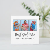 Cartes Pour Fêtes Annuelles Meilleur Papa du Monde Cadeau Fête des Pères Colla (Debout devant)