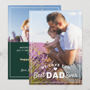 Cartes Pour Fêtes Annuelles Meilleur papa Ever 2 photo Classé Fête des pères v