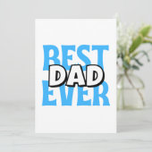 Cartes Pour Fêtes Annuelles Meilleur papa jamais (Debout devant)