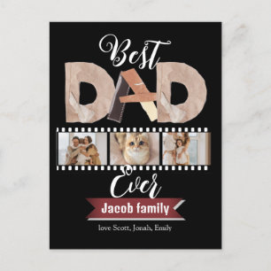 Cartes Pour Fêtes Annuelles Meilleur papa jamais, Fête des pères trois photo C