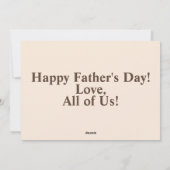 Cartes Pour Fêtes Annuelles Meilleur Papa Moustache Photo Fête des Pères (Dos)