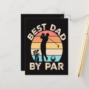 Cartes Pour Fêtes Annuelles Meilleur Papa Par Golf