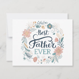 Cartes Pour Fêtes Annuelles meilleur père du monde, citations adorables
