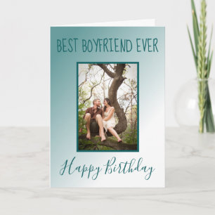 Cartes Pour Fêtes Annuelles Meilleur Petit Ami Jamais Anniversaire Blue Ombre